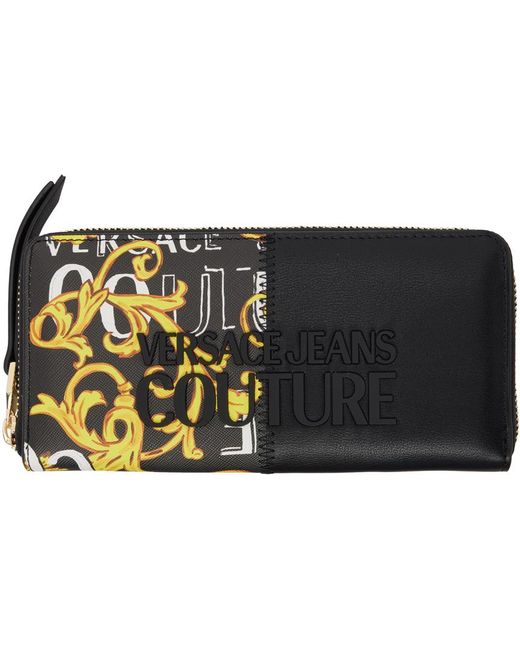 Versace Black Logo Couture Wallet