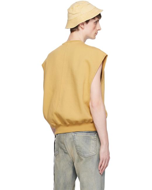 Rick Owens Black Yellow Jumbo Tatlin Sweatshirt for men