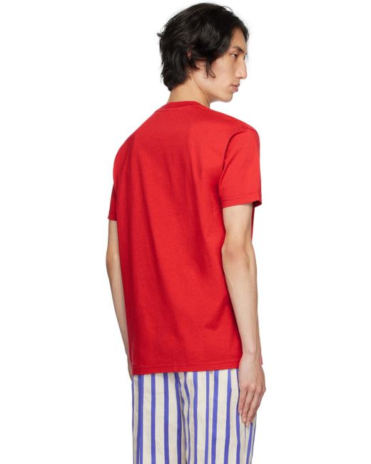 Vivienne Westwood Red Spray Orb T-shirt for men