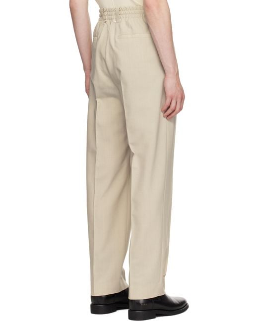 Golden Goose Deluxe Brand Natural Wool Blend Trousers for men