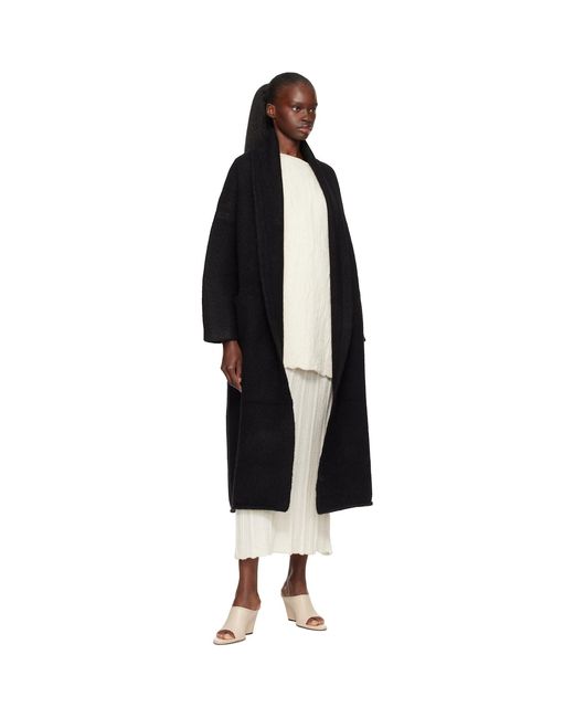 Lauren Manoogian Black Long Shawl Cardigan