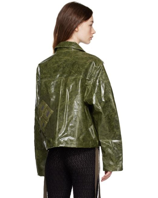 Song For The Mute Green Patch Pocket Jacket