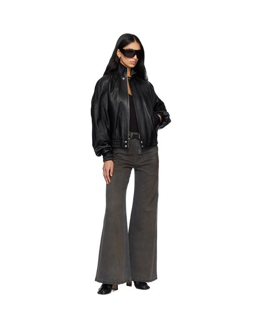 Lu'u Dan Black Blouson Leather Jacket