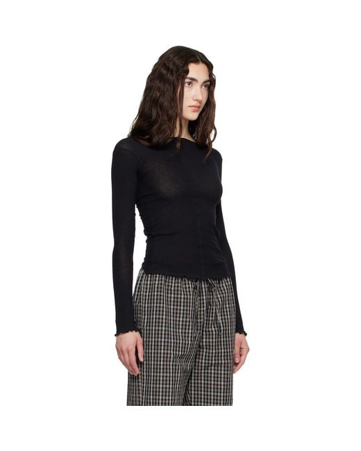 Baserange Black Pama Long Sleeve T-Shirt