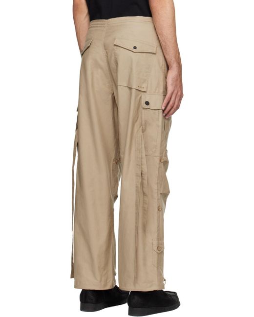 Maharishi Natural Tan Snocord Cargo Pants for men