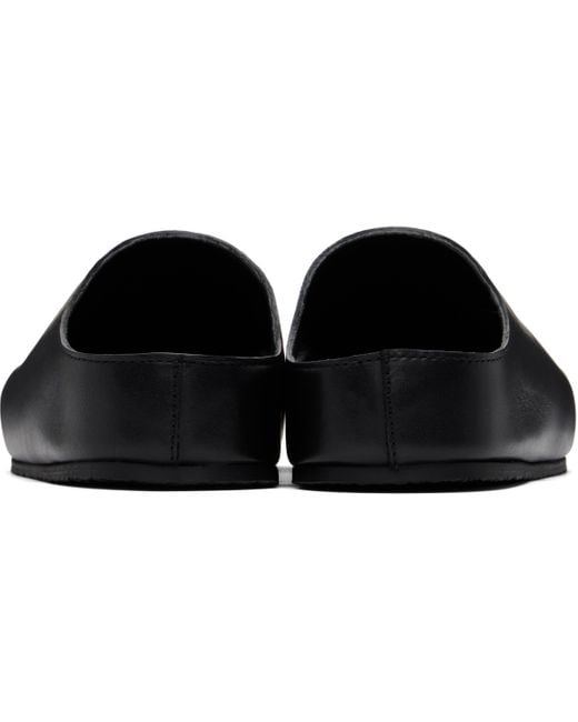 Studio Nicholson Black Wearing Slip-On Loafers