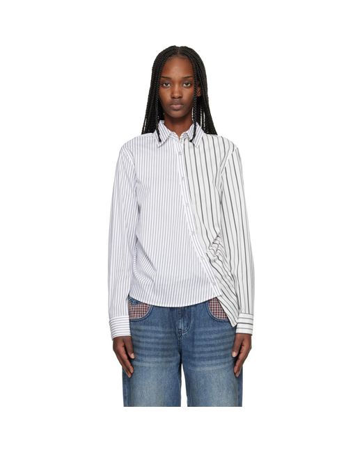 ANDERSSON BELL Multicolor Noa Striped Twist-Tuck Shirt