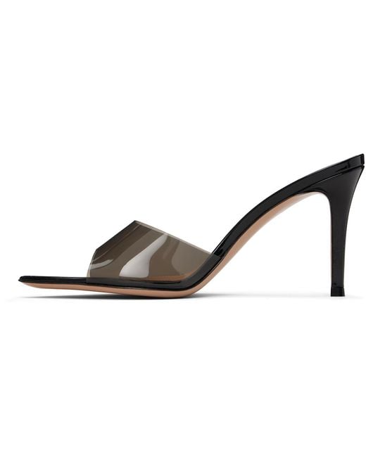 Gianvito Rossi Black Elle 85 Heeled Sandals