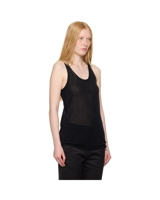 Totême Black Knit Tank Top
