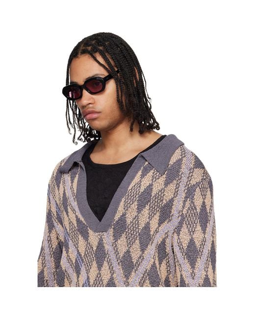 Retrosuperfuture Black Epoca Sunglasses for men