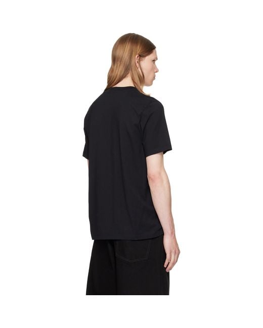 Jil Sander Black Crew-Neck T-Shirt for men