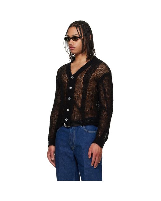 Our Legacy Black Academy Cardigan for men