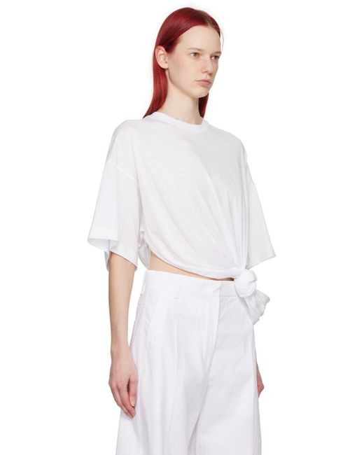 Sportmax White Knotted T-shirt