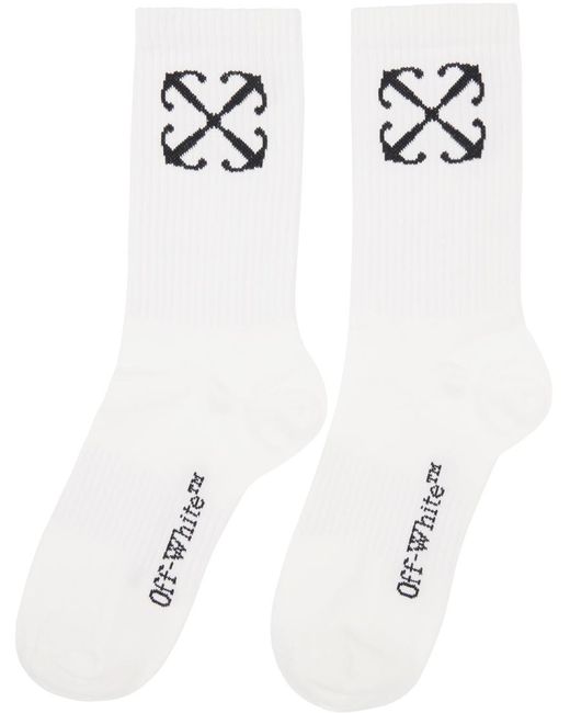 Off-White c/o Virgil Abloh White Arrow Mid Calf Socks for men