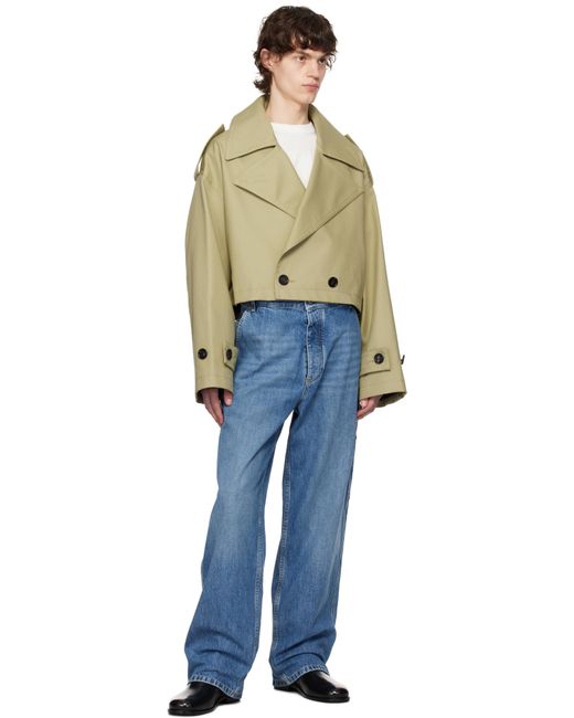 Bottega Veneta Fine Compact Cotton Twill Trench Coat for Men