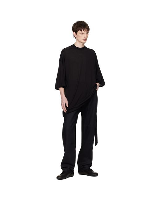 Rick Owens Black Temple Tommy T-Shirt for men