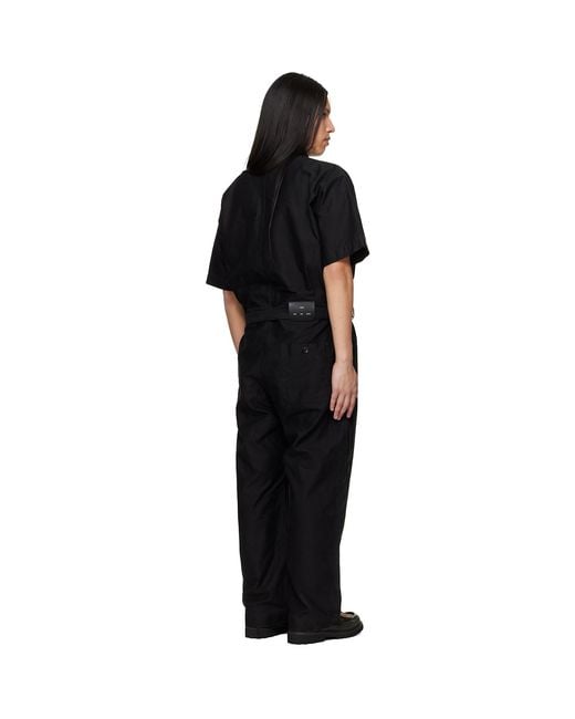 Song For The Mute Black Birkenstock Edition 'The Rebel' Zipped/Jumpsuit for men