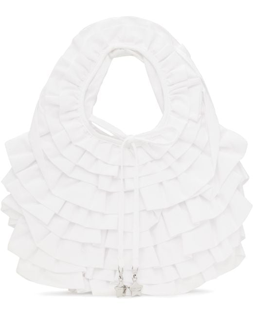 Sandy Liang White Napa Bag