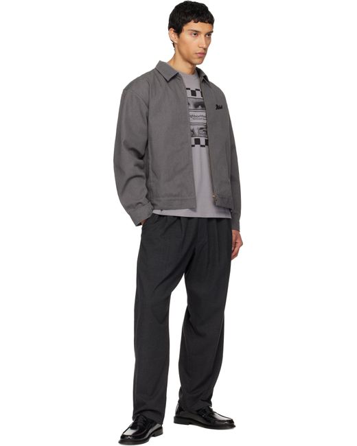 Neighborhood Zip Denim Work Jacket in Gray for Men | Lyst