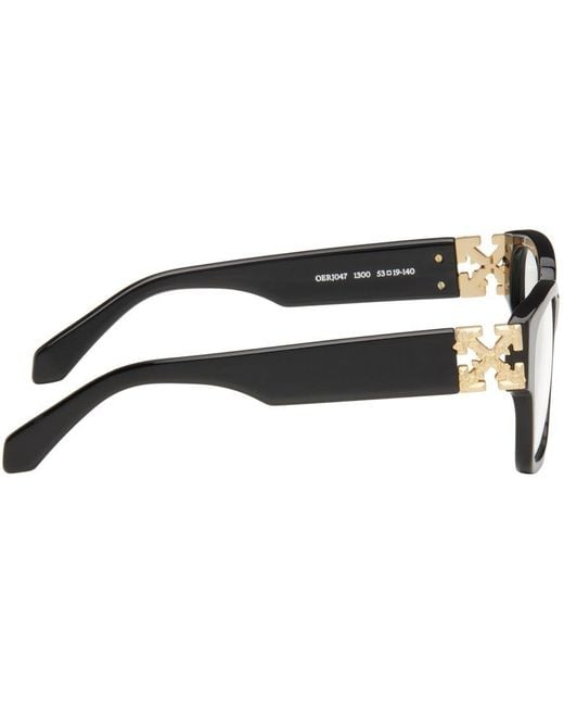 Off-White Black Gold On Gold Logo Glasses/ Off White Virgil Abloh Sunglasses