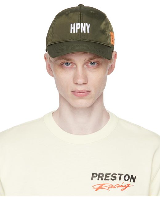 Heron Preston Green Khaki 'hpny' Cap for men