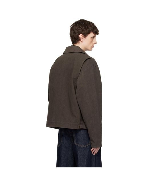 Seventh Black Worker Jacket for men