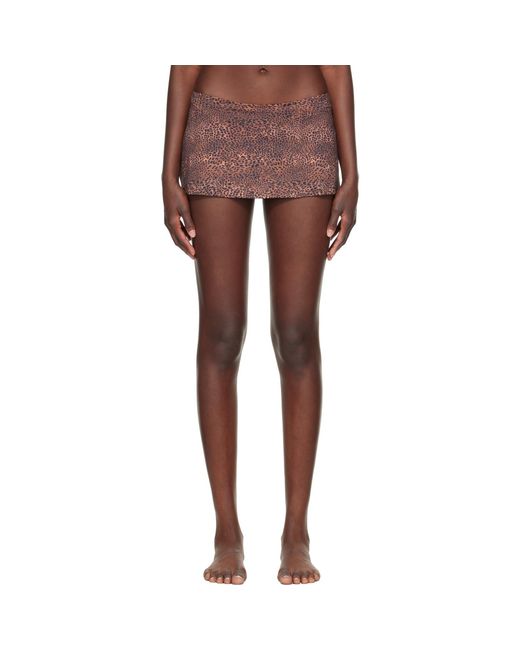 Fruity Booty Brown Shania Swim Bloomer Miniskirt