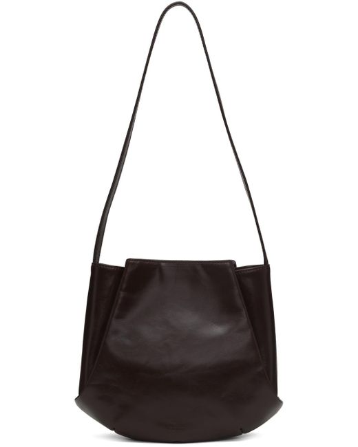 RECTO. バーガンディ La Tulip スリングバッグ Black