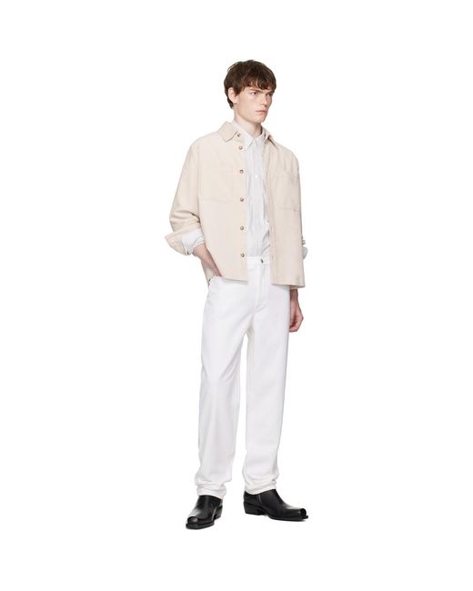 A.P.C. White Off- Leon Overshirt for men