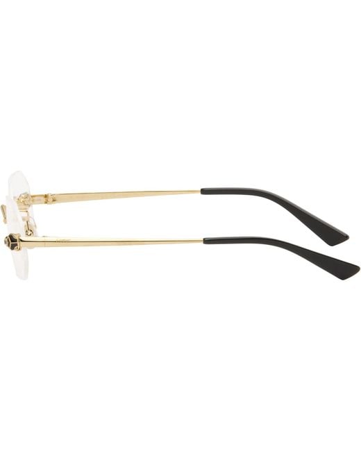 Cartier Black 'Panthère De Glasses