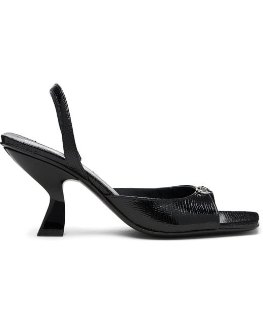 DIESEL Black D-Amber 75 Heeled Sandals