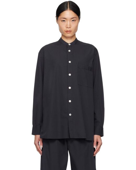 Tekla Black Birkenstock Edition Pyjama Shirt for men