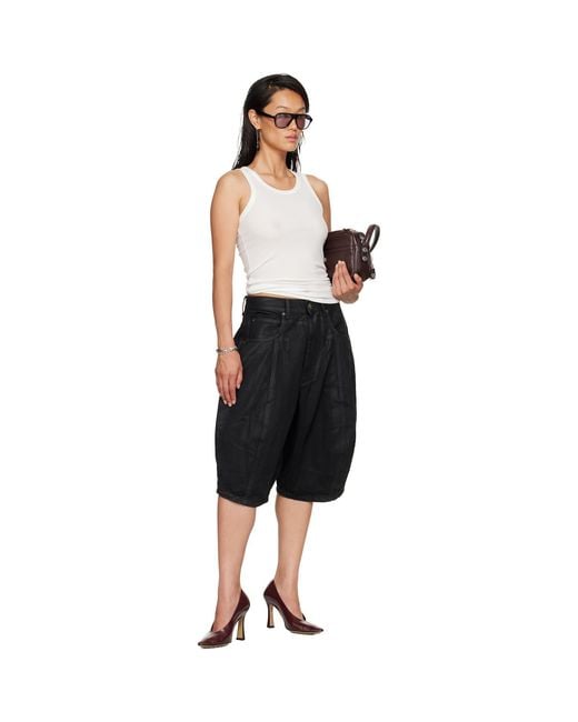 Lu'u Dan Black Puffa Shorts