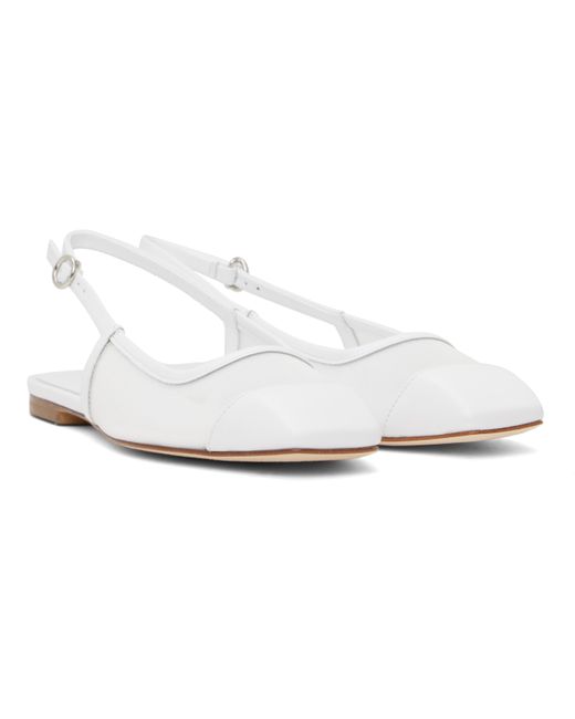 Ballerines Geraldine Blanches En Filet À Bout Renforcé Aeyde en coloris Black
