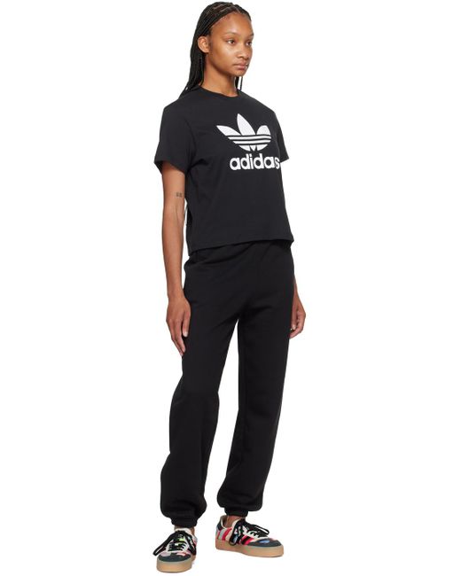 T-shirt adicolor noir à logo Adidas Originals en coloris Black