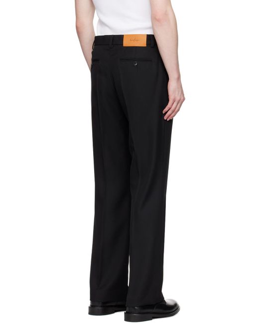 Second/Layer Black Passo Trousers for men