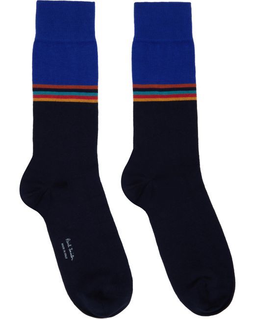 Paul Smith Blue Three-Pack Jared Artist Socks for men