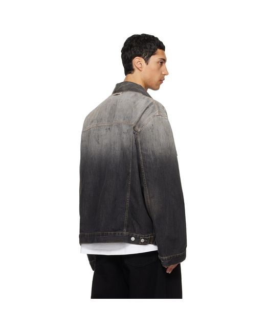 Acne Black Oversized Denim Jacket for men