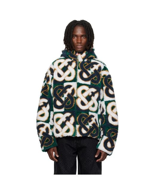 Casablanca Green Check Monogram Jacket for men
