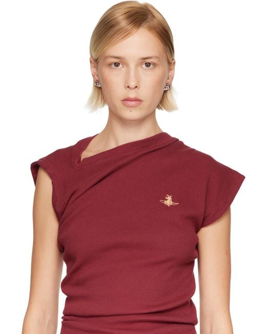 Vivienne Westwood Black New Diamante Heart Earrings