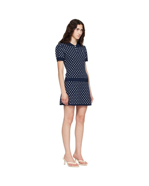 Sandy Liang Blue Tumi Sweater Minidress