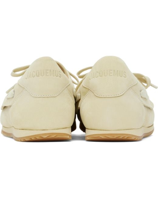 Jacquemus Black La Croisière 'The Batto' Boat Shoes for men