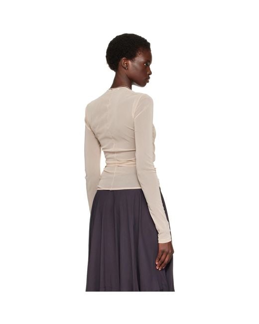 Lemaire Natural Ballerina Wrap Blouse
