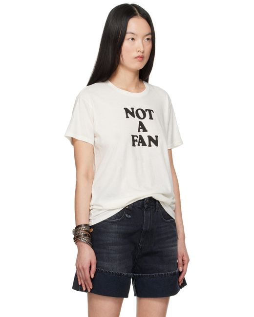 R13 Black Off- 'Not A Fan' Boy T-Shirt