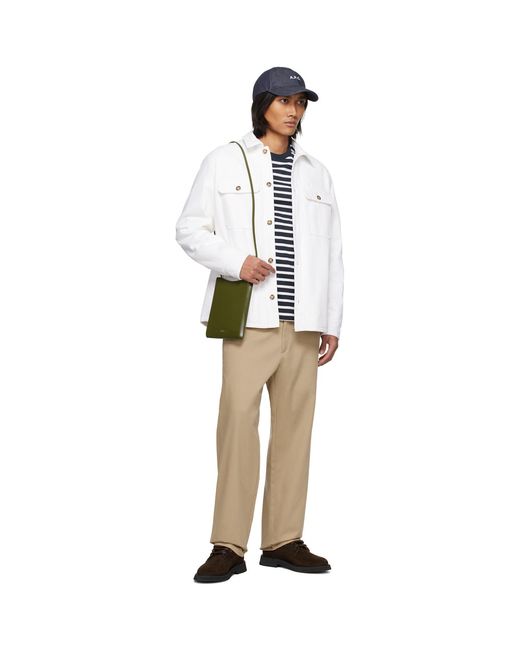 A.P.C. . White Alessio Jacket for men