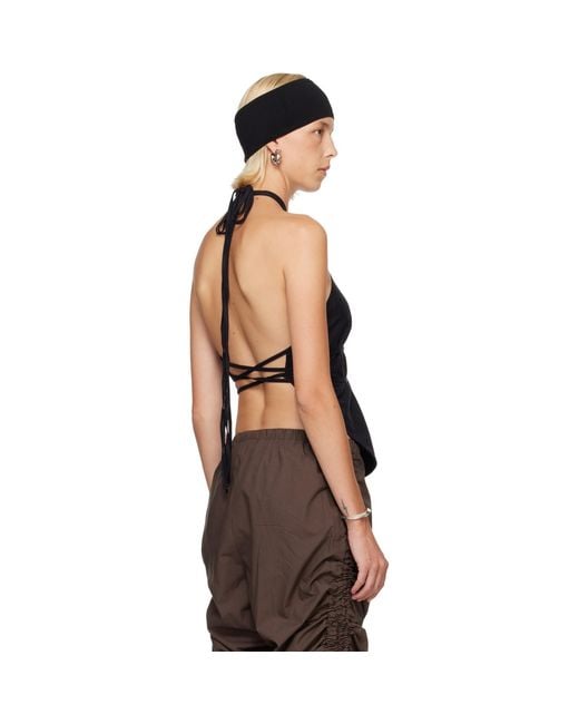 Baserange Black Mar Top