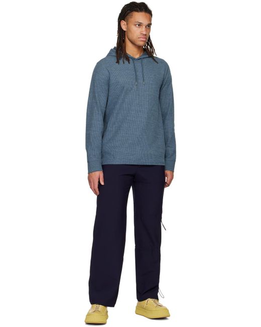 メンズ Vince ブルー サーマル フーディ Black