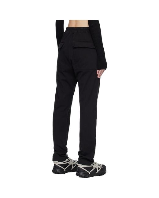 Rick Owens Black Moncler + Jogger Sweatpants