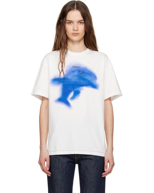 Adererror Blue Off- Dolphin T-Shirt