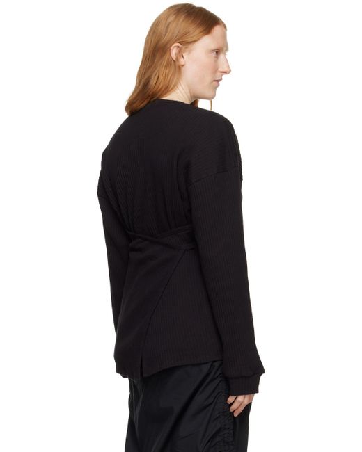 Baserange Black Shaw Long Sleeve T-shirt